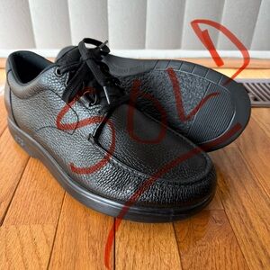 SAS Bout Time Oxford Leather Shoes Black Men’s Size 12W - Made in USA